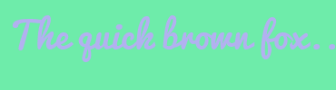 Image with Font Color B2B1F0 and Background Color 6EECAA